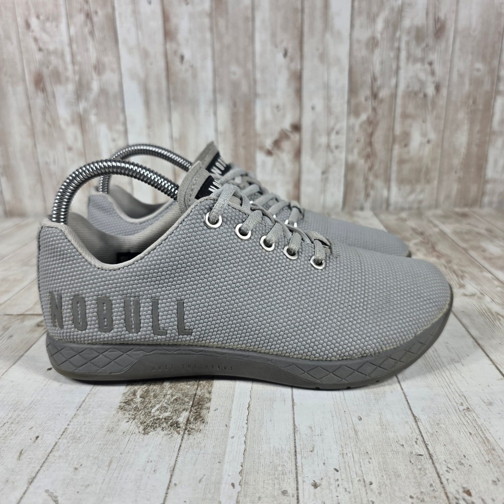 NOBULL SuperFabric Trainer Grey Low Top‎ Cross Training Shoes Womens 7.5 Mens 6